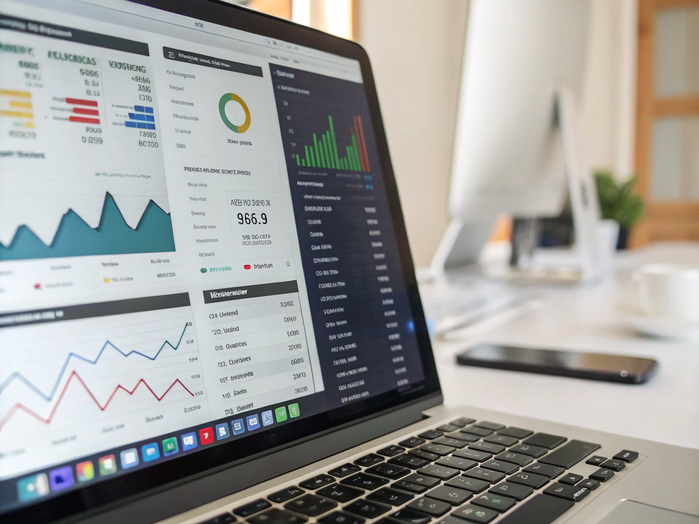 Financial analytics visualization